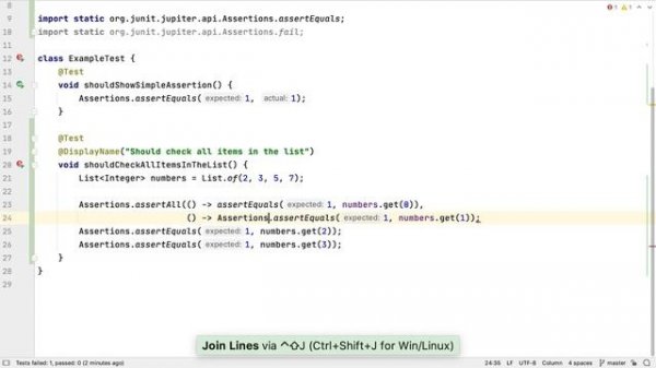 IntelliJ IDEA. Writing Tests with JUnit 5