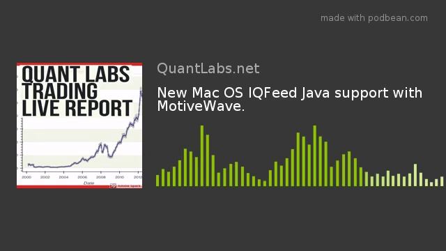 New Mac OS IQFeed Java support with MotiveWave. смотреть онлайн