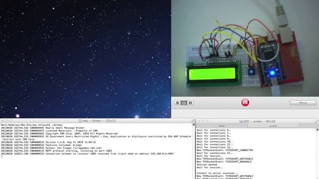 Kivy OpenGL console controlling MBED via MQTT смотреть онлайн