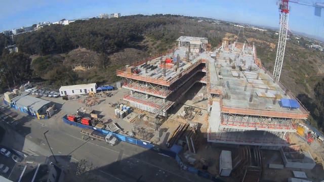 UCSD Franklin Antonio Hall Job Site Day by Day Progress 2022 03 08 смотреть онлайн