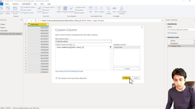 18.3 Add and Subtract Date M Functions in Power BI (Power Query) | Power BI Tutorial for Beginners смотреть онлайн