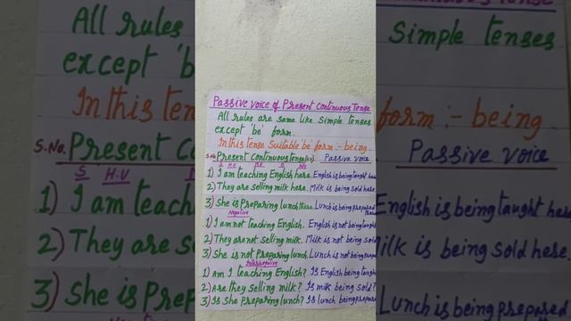 Passive Voice of present continuous tense_Explanation through Telugu_Speaking English_ Lecture 26 смотреть онлайн