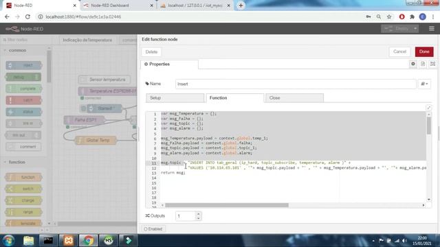 Node Red+ MYSQL смотреть онлайн