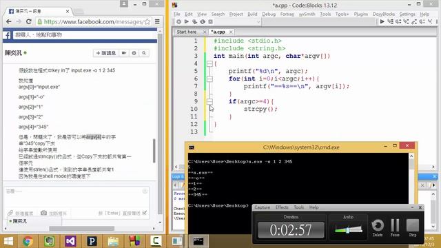 Coding 實況寫程式 argc argv 及 strcpy 想複製命令列參數 以 cmd 及 linux shell為例 смотреть онлайн