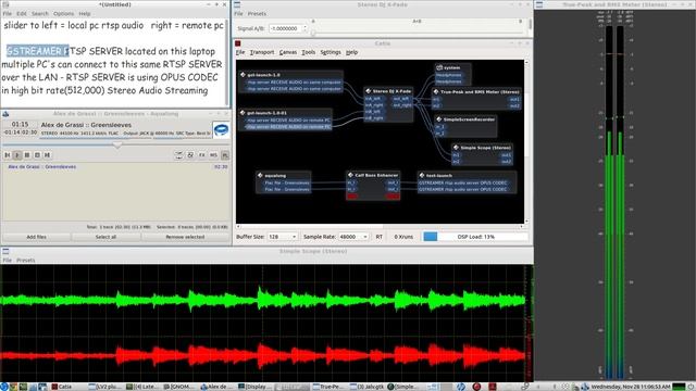 Stream LIVE MICROPHONE AUDIO Or Any Other Input Using GSTREAMER RTSP SERVER::client Scripts