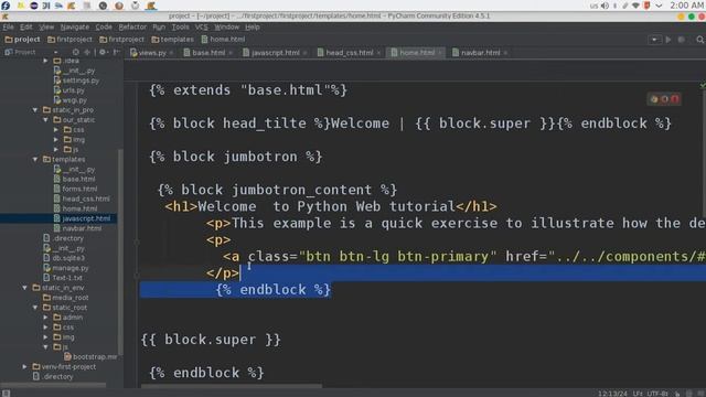 65 Python Web Django Bootstrap تنصيب واعداد بوتستراب смотреть онлайн