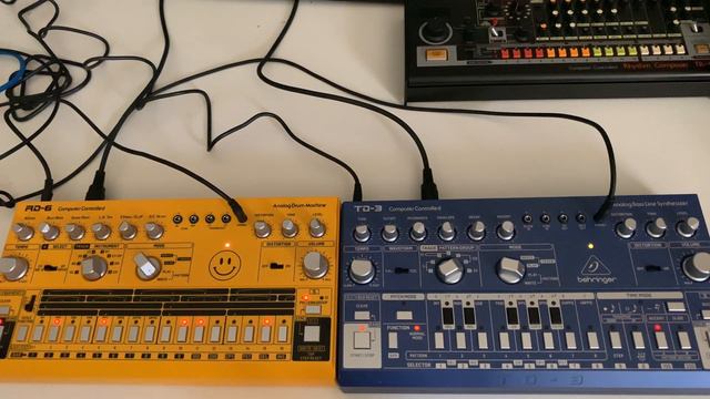 Behringer RD-6 AM & TD-3 Techno Jam #1 смотреть онлайн