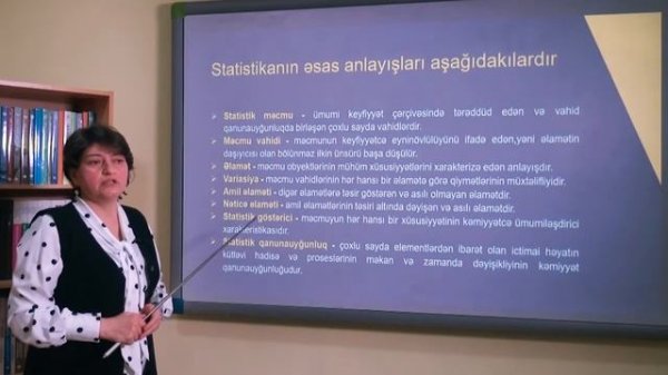 Statistika Videodərs 1 (Statistikanın predmeti və metodu. Statistika müşahidəsi)