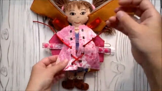 Кукла из фетра с разными застежками смотреть онлайн