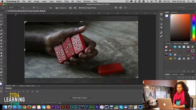 Photoshop for Journalists: Cropping - 2 to 4 Learning! смотреть онлайн