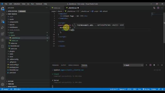 Lập trình NuxtJS - 09 Tìm hiểu Dynamic Routes смотреть онлайн