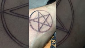 Pentagram tattoo !!!  Part one