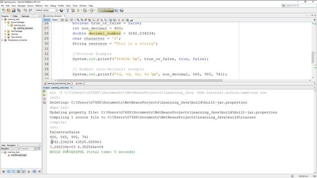 LEARNING JAVA: Output Formatting смотреть онлайн