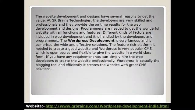 Wordpress Development: The Method Of Global Business Value смотреть онлайн