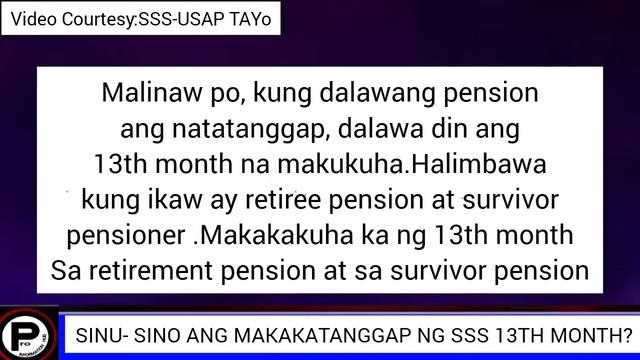 SSS Pensioners 13th Month Pension 2023, Sinu-Sino Ang makakataggap? смотреть онлайн