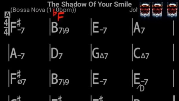 The Shadow Of Your Smile - Backing Track for Piano / Guitar (110bpm)