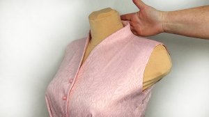 Как просто выкроить и сшить цельнокроенную стойку воротника на платье