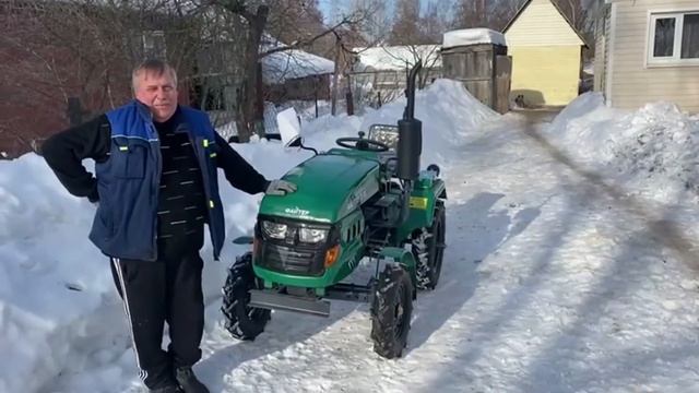 Отгрузка Минитрактор Файтер Т-15 Lite с почвофрезой смотреть онлайн