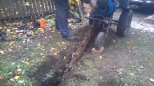 Траншее копатель к мотоблоку