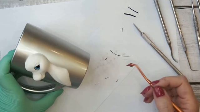 Единорог из полимерной глины ~ подробный мастер-класс ~ декор кружки ~ смотреть онлайн