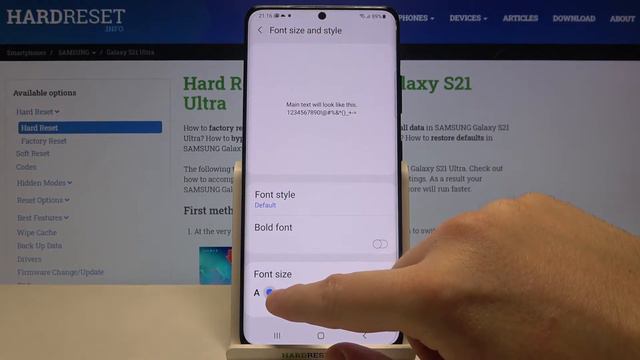 How to Change Font Size in SAMSUNG Galaxy S21 Ultra – Change Text Size смотреть онлайн