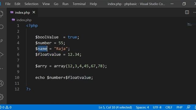 #4 PHP Variable and Data Types смотреть онлайн