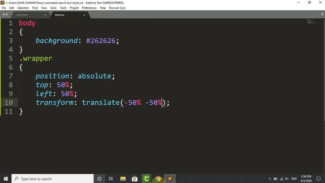Search Box Animation using HTML and CSS No Javascript смотреть онлайн