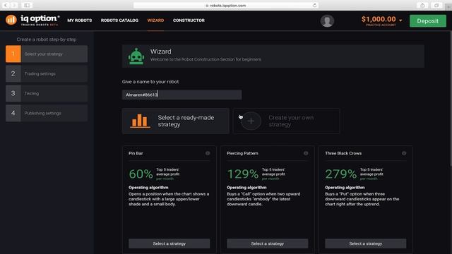 Создание торгового робота в визарде - IQ Option смотреть онлайн