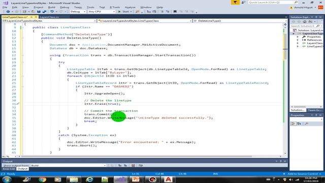 Deleting a LineType in AutoCAD using C# (S7 - 14) смотреть онлайн