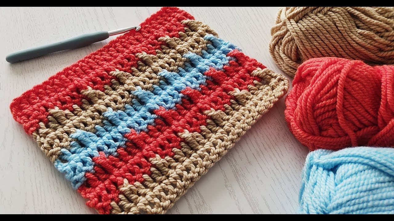 РОСКОШНЫЙ УЗОР ДЛЯ ПЛЕДА 3D!/knitting Pattern/Strickmuster/stickmönster/neulekuvio/patrón De Tejido