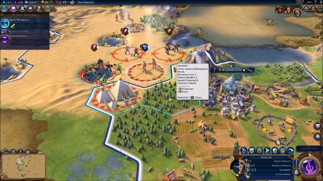 Lets play Civilization VI met Theodore Roosevelt (6) Een nieuwe regeringsvorm смотреть онлайн