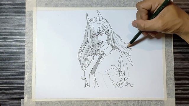 menggambar anime Power || Chainsawman смотреть онлайн