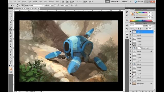 КАК РИСОВАТЬ ФОН. CG Speedpaint. смотреть онлайн