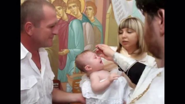 Слайд-шоу "Крещение Настеньки" смотреть онлайн