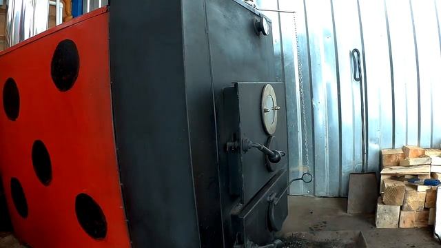 Работа регулятора тяги. Твердотопливный дровяной котел Космос. Обзор и отзыв. смотреть онлайн