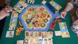 129 Колонизаторы. Города и рыцари 2/2 часть   играем в настольную игру.