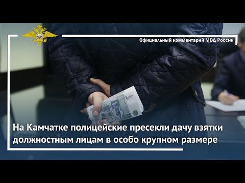 Ирина Волк: На Камчатке полицейские пресекли дачу взятки должностным лицам в особо крупном размере смотреть онлайн