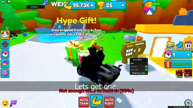 Roblox Deadlift Simulator OP Script | Inf. Power, Inf. Rebirths [EASILY MAXED] смотреть онлайн