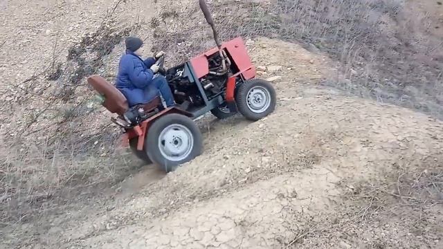 Минитрактор из оки , покатушки и испытания трактора смотреть онлайн