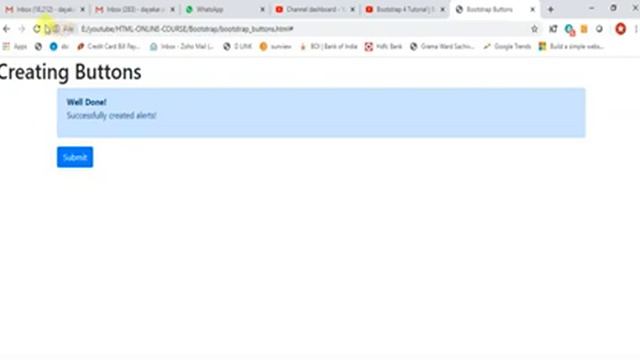 Creating Buttons || Bootstrap for beginners смотреть онлайн