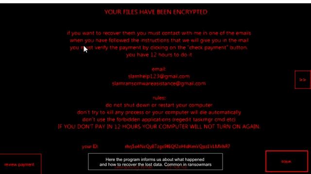 Slam.exe (Complexed ransomware) | VM #28 смотреть онлайн