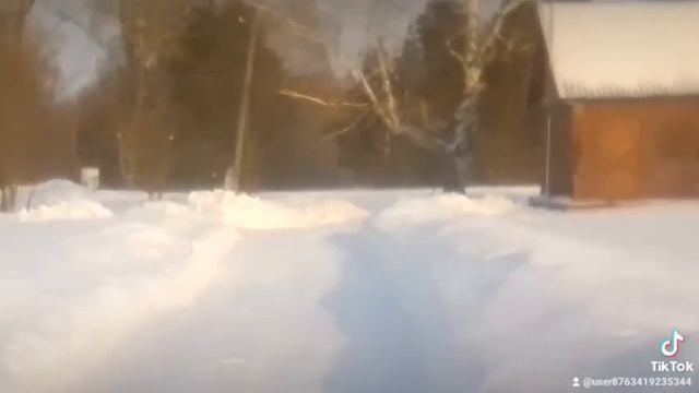 Дом родной , зимний пейзаж ! смотреть онлайн