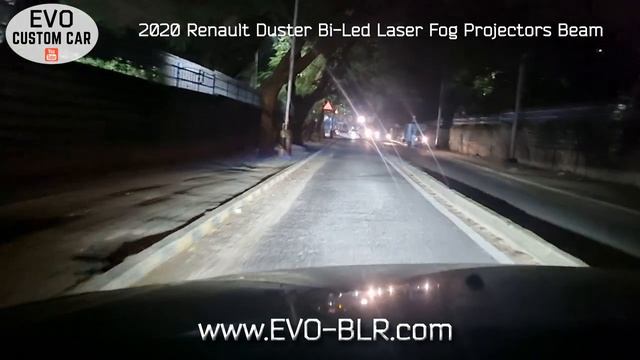 2020 Renault Duster Bi-LED + Laser fog lamp projector lights On-Road Light Beam in city limits. смотреть онлайн