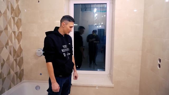 Полезные мелочи при ремонте ванной! Полки из плитки с подсветкой! Обзор смотреть онлайн