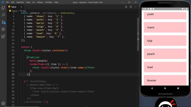 React Native Tutorial #7 - Flat List Component смотреть онлайн