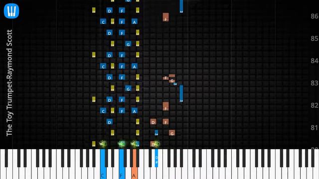 🎹Solo & Chord, The Toy Trumpet, Raymond Scott, Synthesia Piano смотреть онлайн