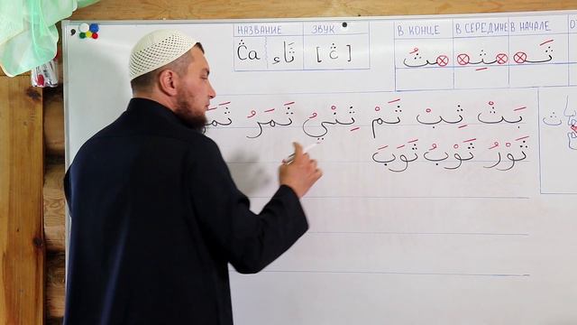 Урок № 24: Буква "Ҫа " - ( ث ) смотреть онлайн