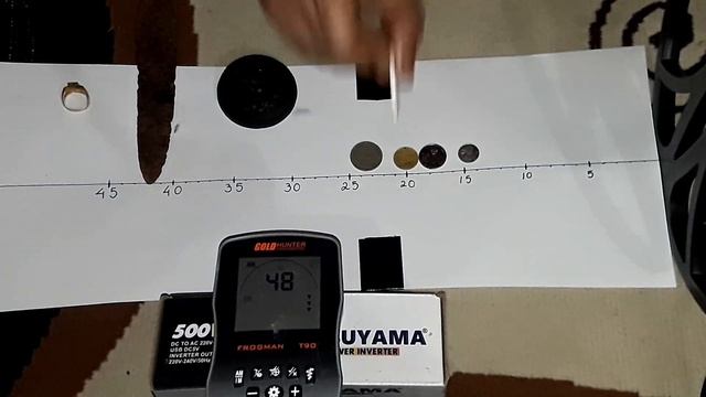 Gold Hunter T90 Metal Detector Test With Gold And Silver