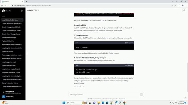 pip install cudatoolkit linux смотреть онлайн