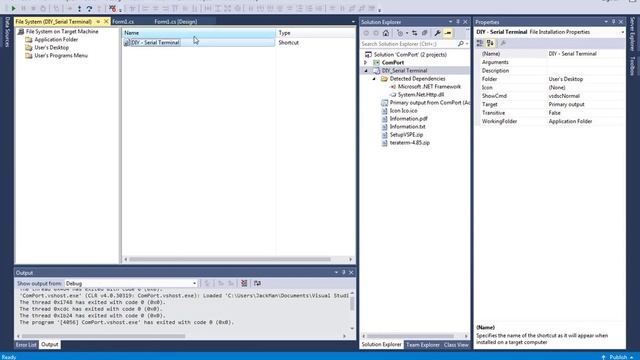 Visual Studio C# Serial Communication (Serial Port) tutorial - 4.Create Setup File (4/13) смотреть онлайн